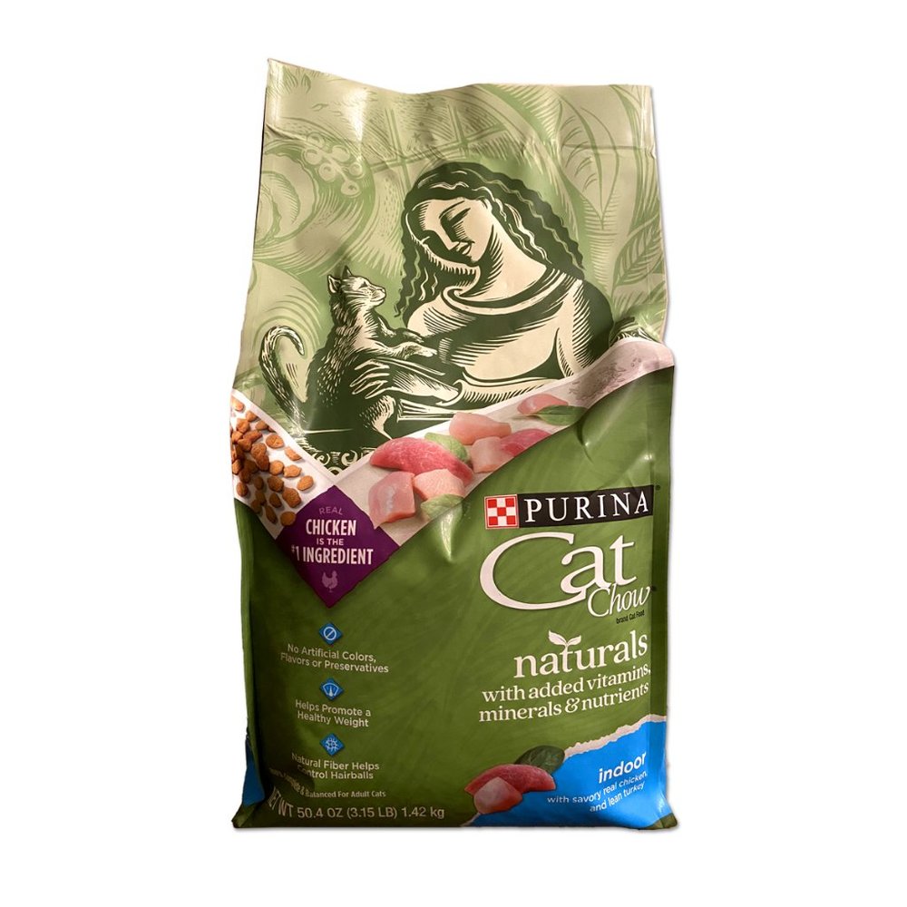 Purina Cat Chow Hairball Natural Dry Cat Food, Naturals 3.15 Lbs